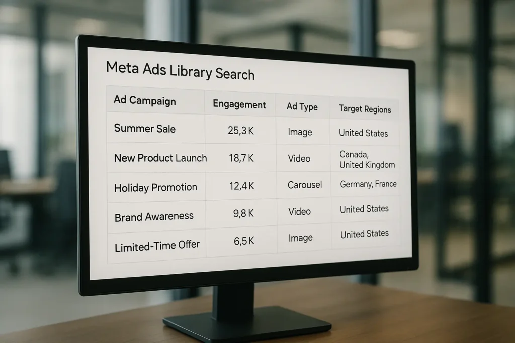Meta Ads Library Search