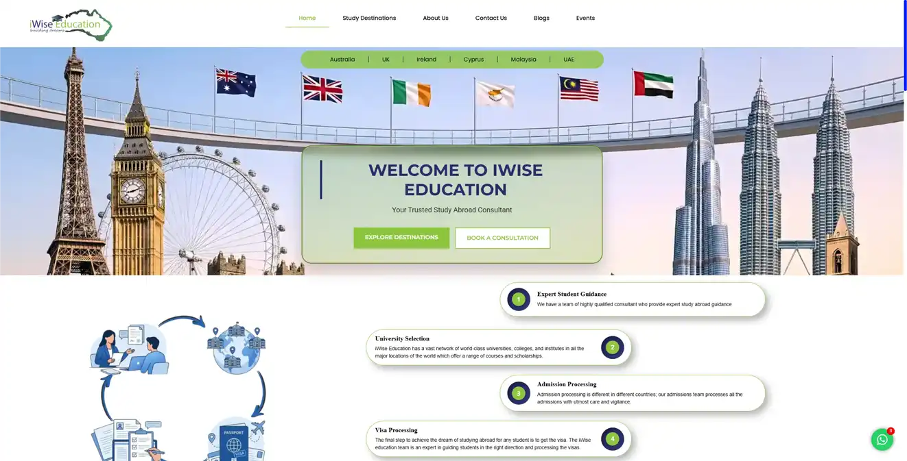 iWise Education Web Development